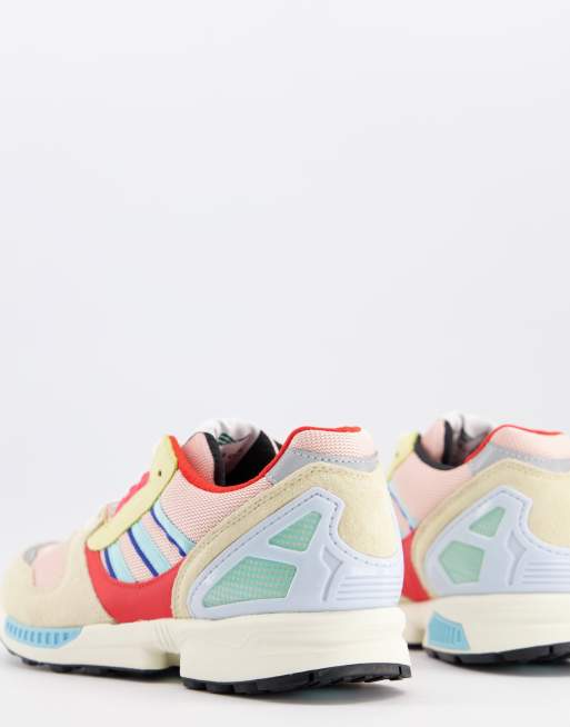 Adidas originals zx store gris et rose