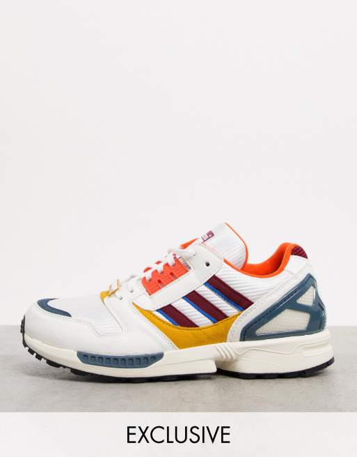 adidas Originals ZX 8000 Happy Camping trainers in white exclusive to ASOS