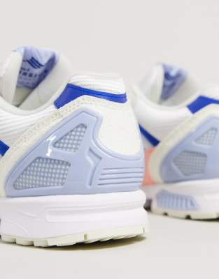 adidas originals zx 8000 trainers in pink and blue