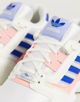 adidas originals zx 8000 trainers in pink and blue
