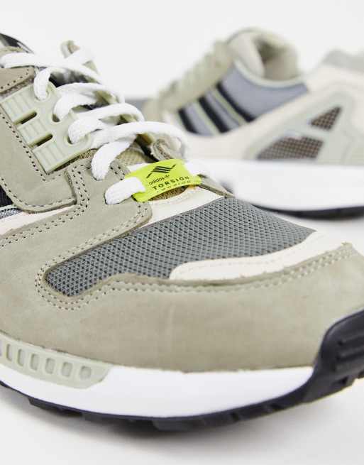 adidas Originals ZX 8000 trainers in khaki and grey | ASOS