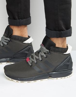 adidas Originals ZX Flux 5/8 Sneakers In Black S79741 | ASOS
