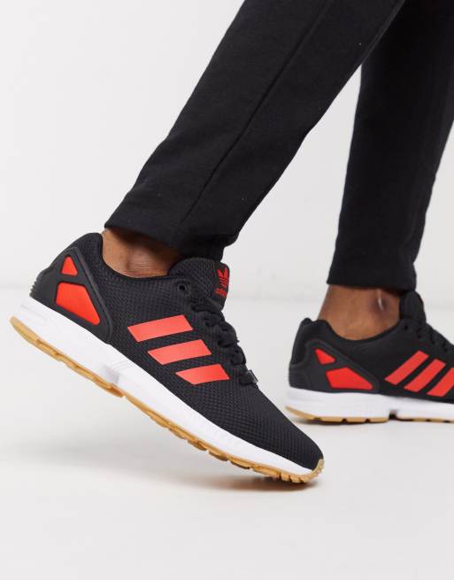 adidas Originals ZX Flux Baskets Noir et rouge