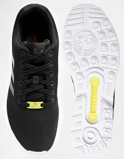 Adidas flux nere outlet e gialle