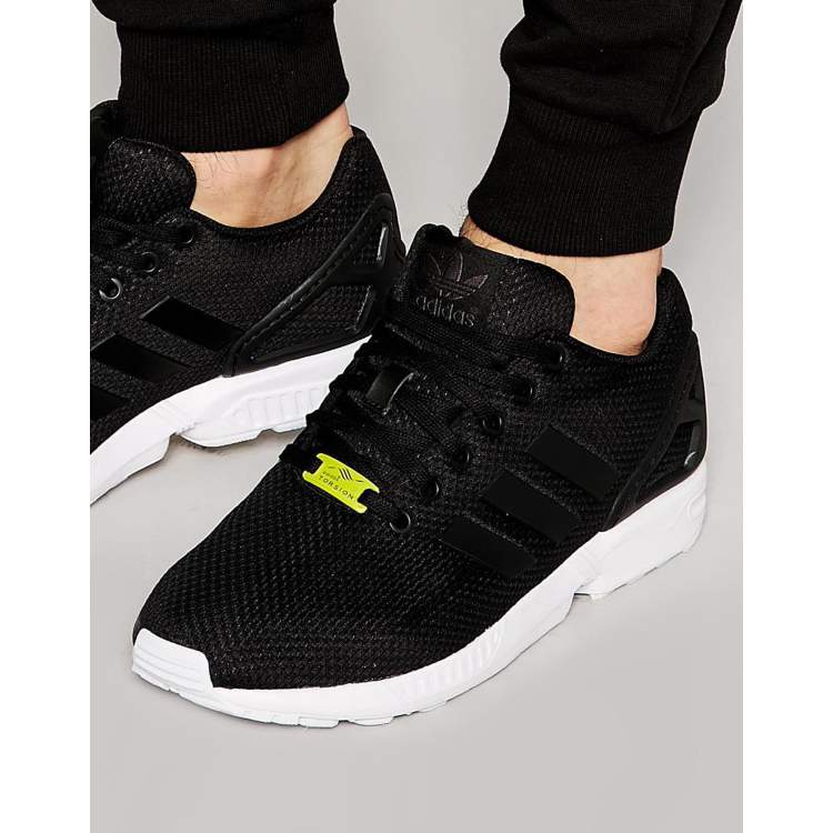 Adidas zx flux store schwarz mit goldener sohle