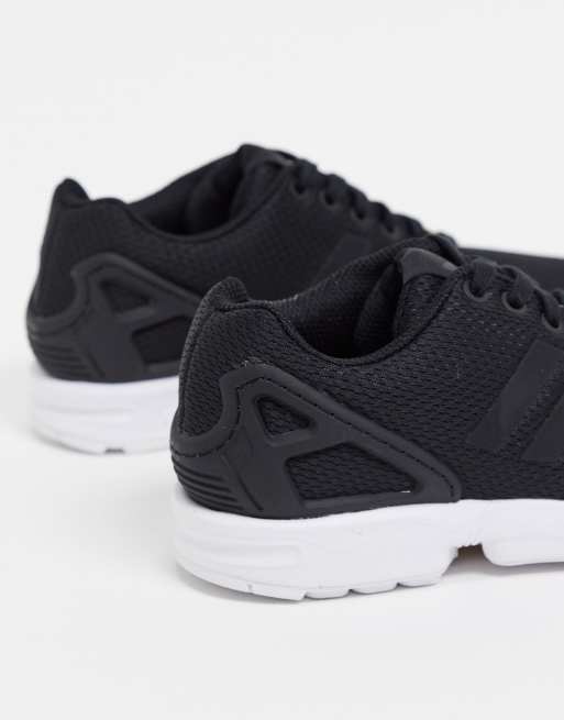 Black and white shop adidas originals zx flux