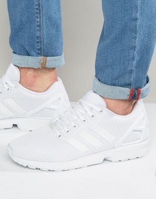 adidas originals zx flux sneakers in white