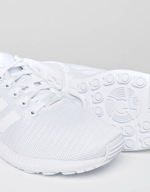 wheat Forge elite adidas Originals ZX Flux Sneakers In White S32277 | ASOS