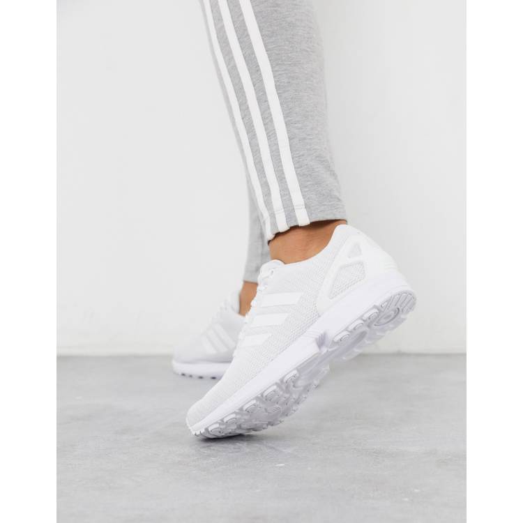 Nog steeds leg uit Diversen adidas Originals ZX Flux sneakers in white | ASOS