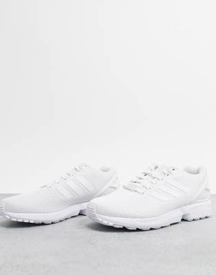 adidas originals zx flux sneakers in white