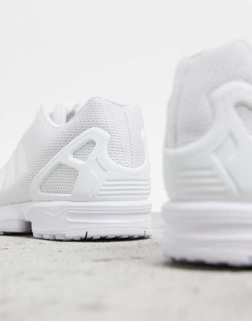 Adidas originals zx hot sale flux white