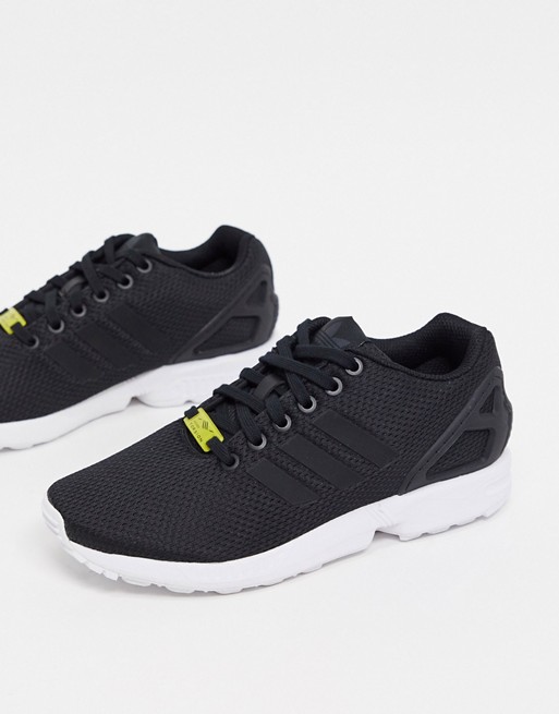 adidas Originals ZX Flux trainers in Black and White