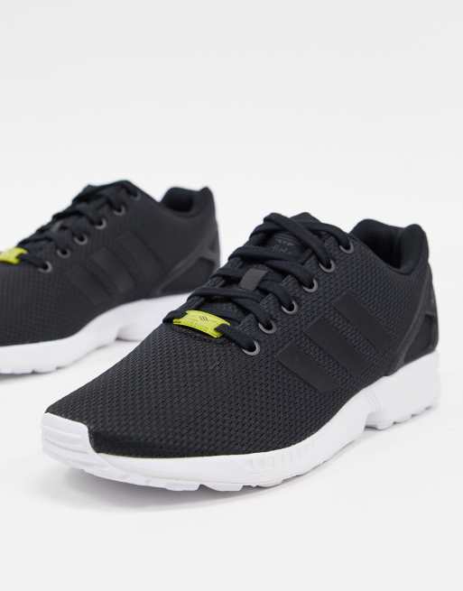 adidas Originals ZX Flux trainers in black ASOS