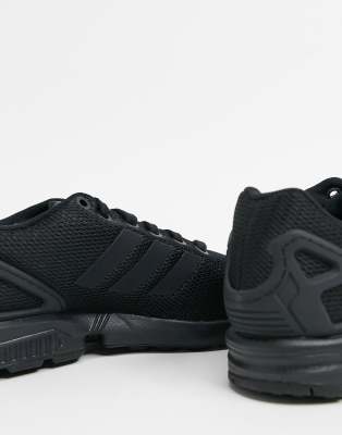 black adidas flux trainers