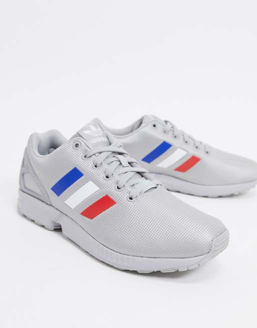 Adidas originals cheap zx flux silver