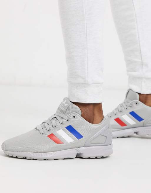 adidas Originals ZX Flux trainers in silver