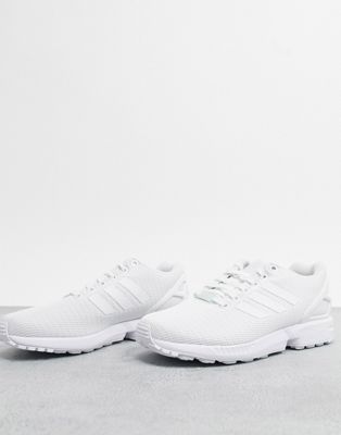adidas originals zx flux trainers in white