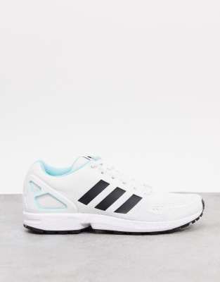 adidas originals zx flux trainers in white