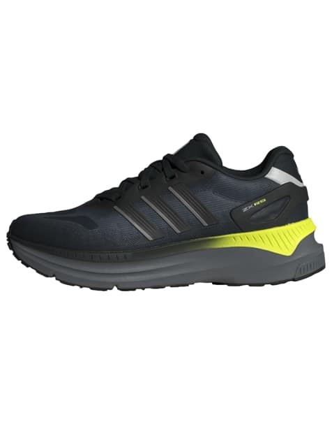 adidas Originals Zx rs shoes in carbon / core black / solar ye - view 1