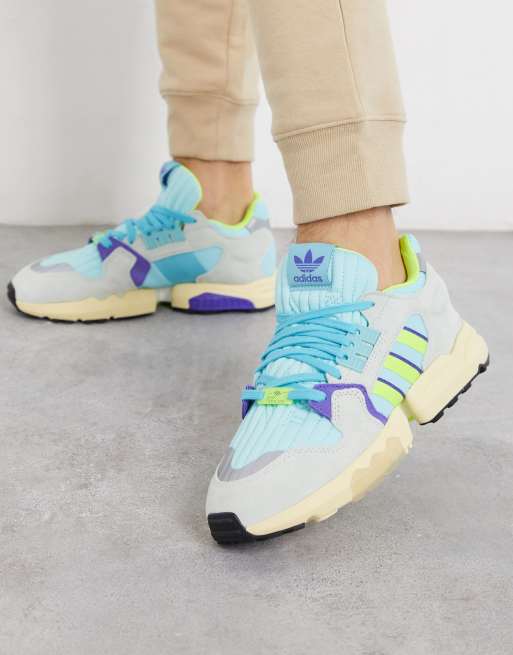 adidas Originals ZX Torsion sneakers with neon 3 Stripes ASOS