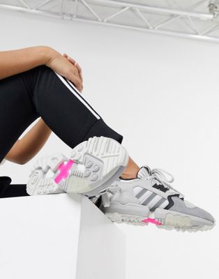 adidas originals zx torsion trainers in grey