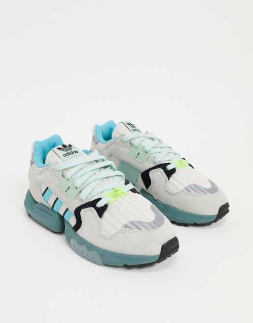 Adidas originals zx torsion trainers in 2025 white and blue