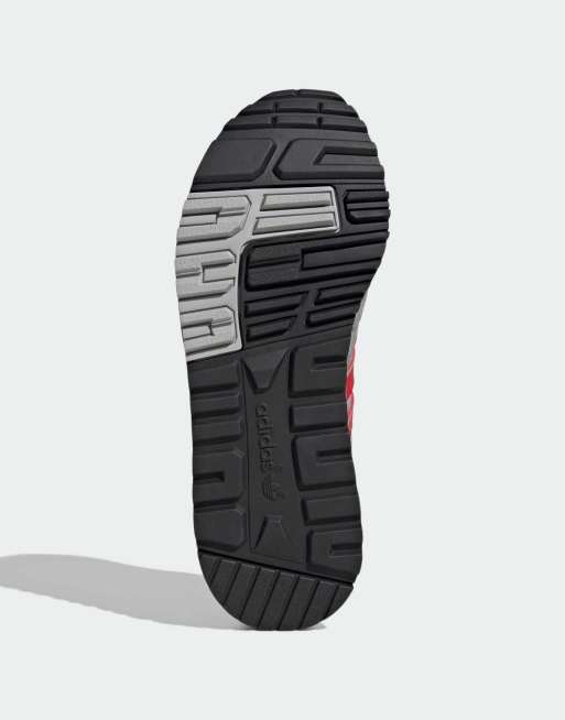 adidas Originals - ZX 600 - Chaussures - Gris/rouge écarlate | ASOS