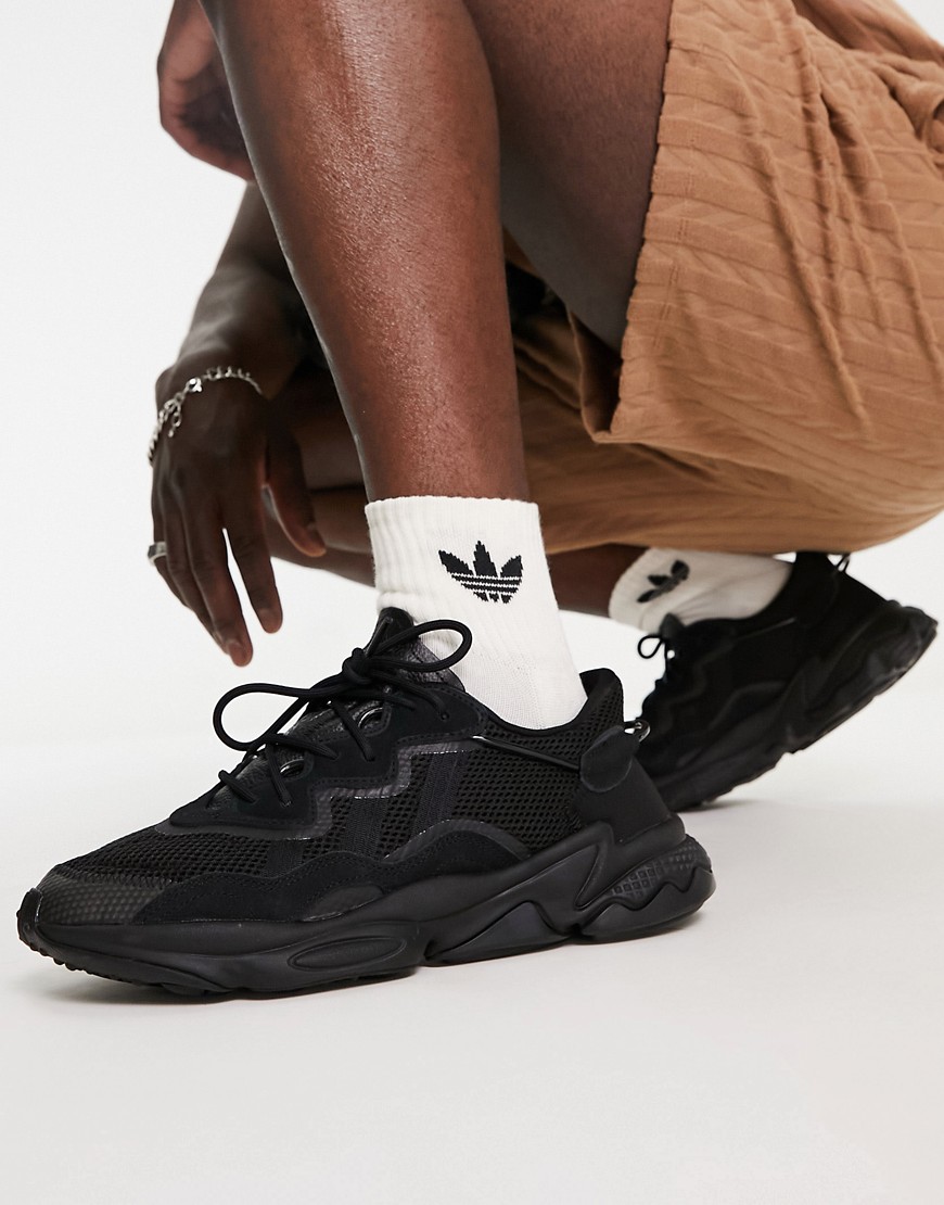 adidas Orignals Ozweego trainers in black