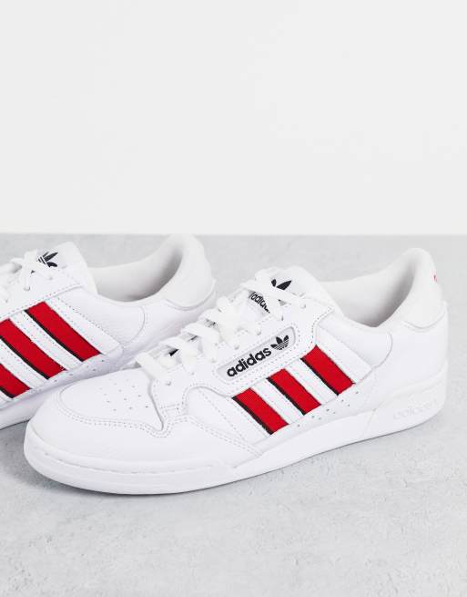 adidas Orignials continentals 80 stripes sneakers in white | ASOS