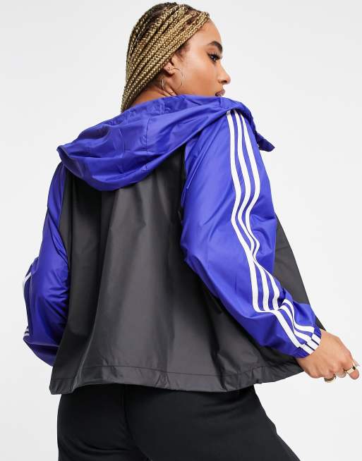 Adidas hooded wind jacket sale