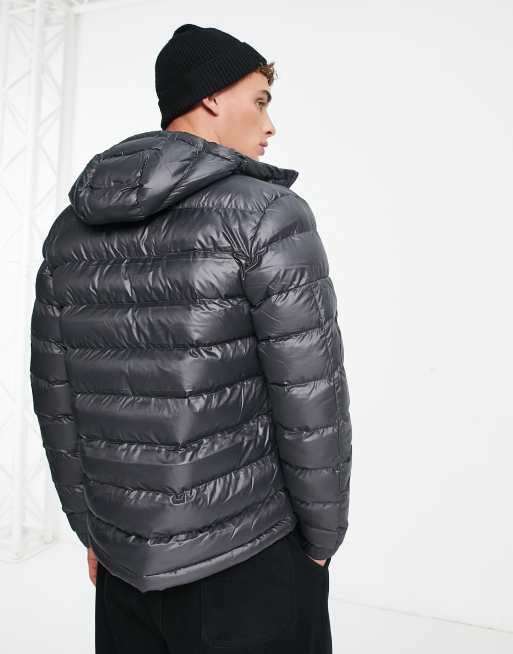 Grey adidas deals puffer jacket