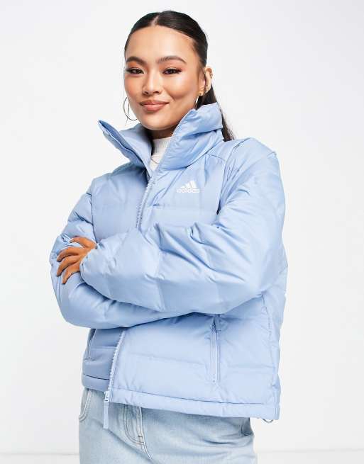 adidas - Outdoor Helionic - Blå dynejakke med dun
