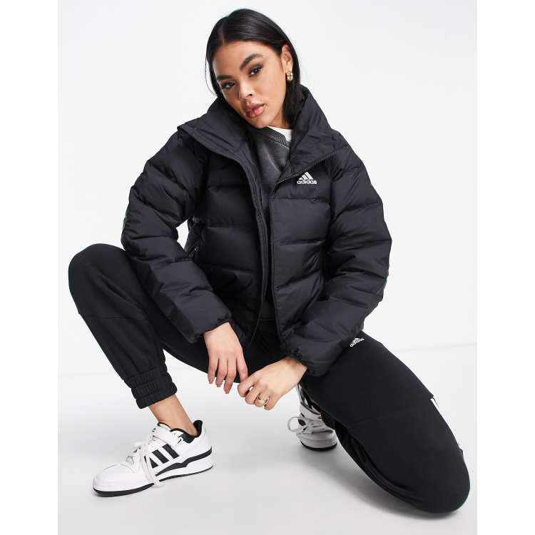 long black adidas jacket