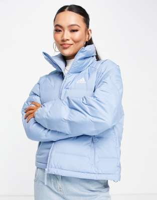 adidas Outdoor – Helionic – Gesteppte Daunenjacke in Blau