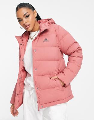 adidas Outdoor Helionic jacket in pink - ASOS Price Checker