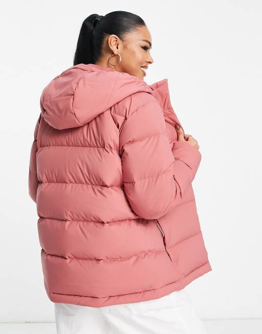 Adidas pink 2025 puffer coat