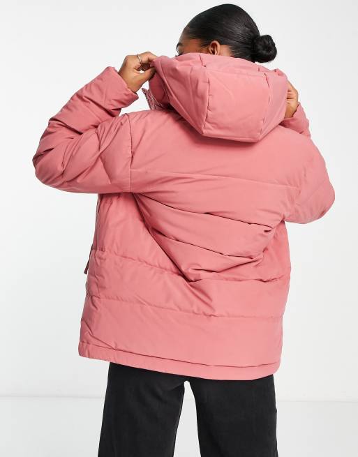 Asos pink parka best sale