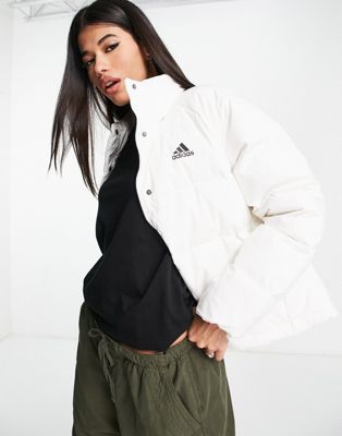 adidas Outdoor Helionic jacket in white