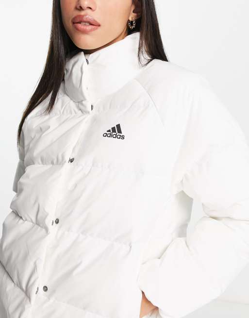 adidas Outdoor Helionic jacket in white, 3 of 4