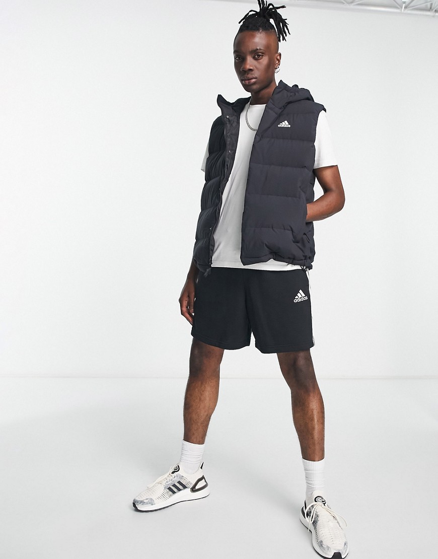 adidas Outdoor Helionic puffer gilet in black