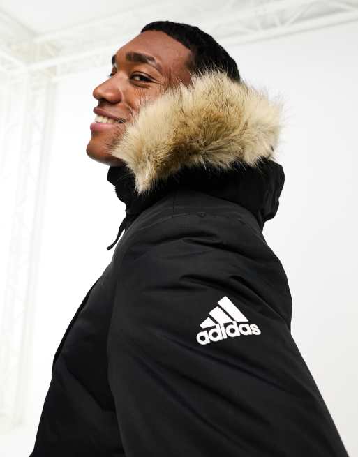 Mens adidas hooded clearance jacket