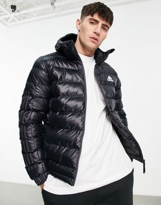 adidas Outdoor hooded parka in black