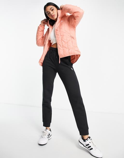 adidas Outdoor Itavic hooded light puffer jacket in pink, 4 of 4