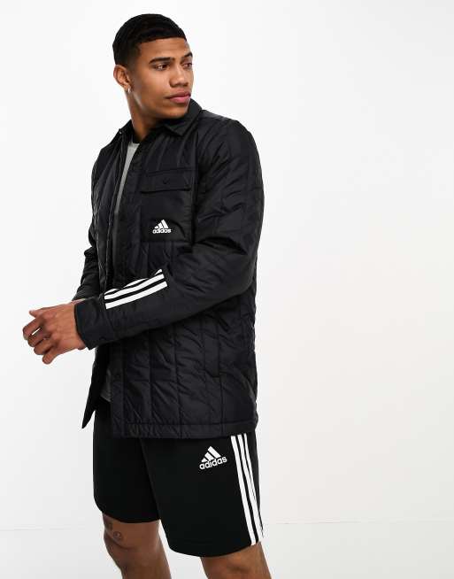 Voorstel Op grote schaal Zending adidas Outdoor Itavic Lite shirt jacket in black | ASOS