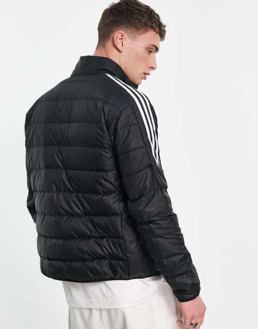 adidas Outdoor - Sort dynejakke i dun med tre striber, 4 af 4