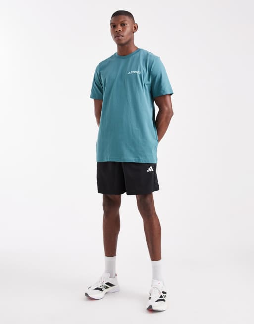 adidas Outdoor – Terrex Mountain – Turkusowy T-shirt, 2 z 5