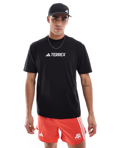 adidas - Outdoor Terrex - T-shirt avec logo sur la poitrine - Noir - view 1