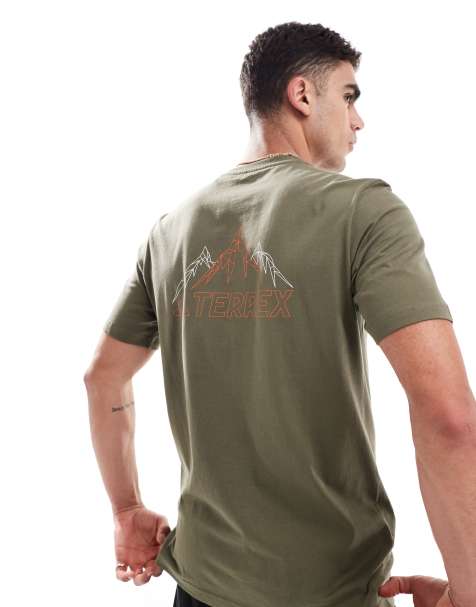 adidas - Outdoor Terrex - T-shirt avec logo sur la poitrine - Vert olive - view 1