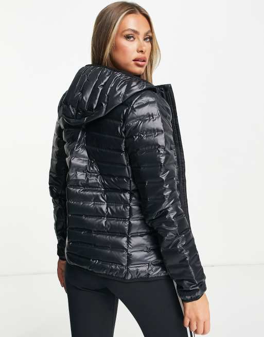 adidas Outdoor Varilite hooded puffer jacket in black ASOS