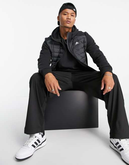 adidas Outdoor Varilite Hybrid jacket in black | ASOS